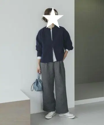 URBAN RESEARCH DOORS 니트 ZIP 블루종