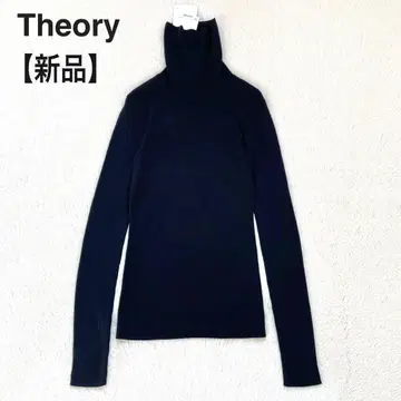 [ 택 포함 새상품 ] Theory 띠어리 리브 터틀넥 니트 블랙 S