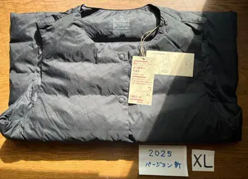 무인양품 XL 노카라 다운 베스트 이너 베스트 블랙 새상품