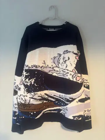 RIPNDIP 고양이 디자인 스웨터 XL