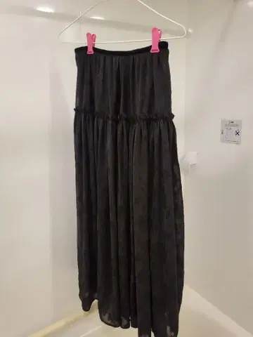 블랙 롱 스커트 사이즈 0