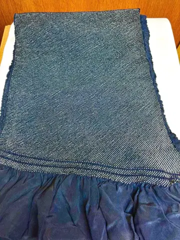 네이비 컬러 총 쥐어짜기 오비 장식 천 헤코 오비 남성용