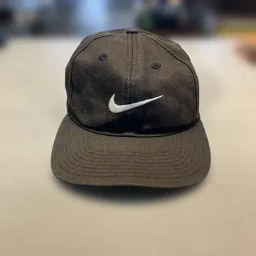 90s NIKE 로고 자수 캡 나이키 빈티지 블랙