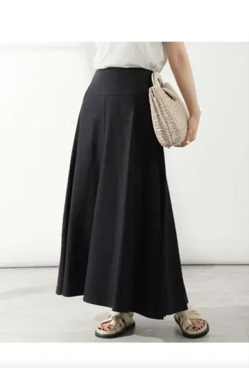 VERMEIL par IENA 블랙 플레어 스커트 38