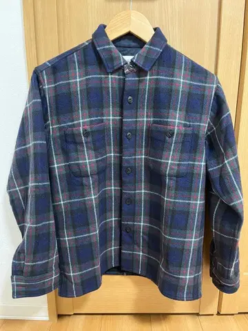 The North Face 플란넬 셔츠 네이비 계열 체크