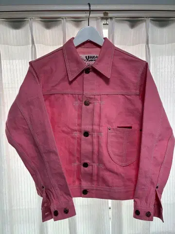 YAMANE 데님 핑크 자켓