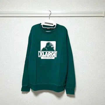 X-LARGE 맨투맨 그린 M 사이즈