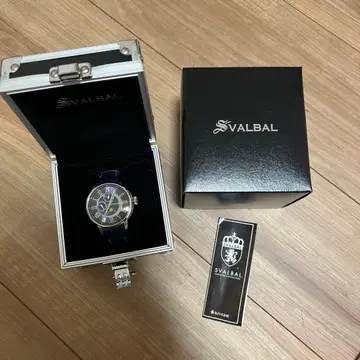 SVALBAL 문페이즈 손목시계 네이비
