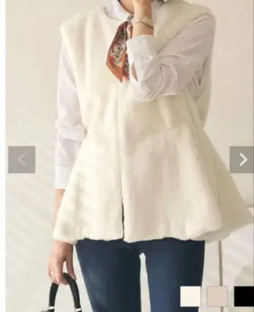 블랙 퍼 베스트 플레어 실루엣