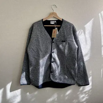 미사용 그라미치 플리스 가디건 M 본딩 파이핑 자켓