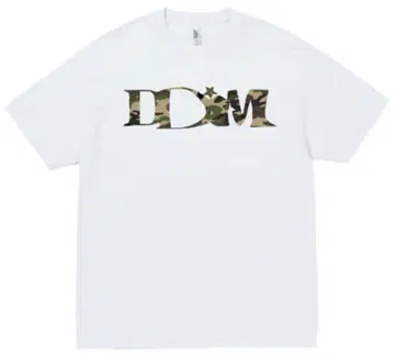 DDIM 카모플라쥬 로고 T셔츠 S 화이트