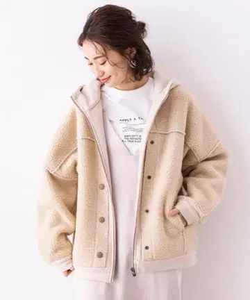 hunch 보아 x 스웨이드 레이어드 스타일 블루종