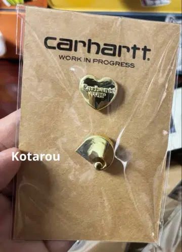 CARHARTT 2야트 로고 하트 핀 배지 핀즈