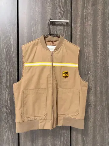 구제 의류 UPS 기업 베이지 유니폼 베스트