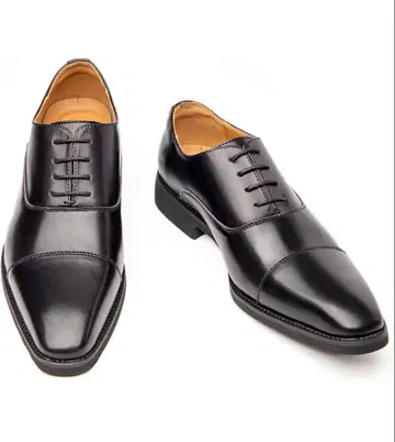 Foxlike 블랙 가죽 신발