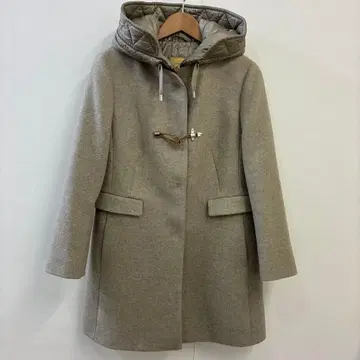 Fay 후드 부착 베이지 코트 S