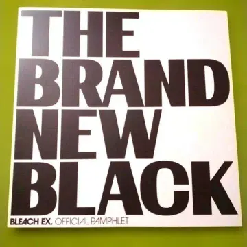 BLEACH EX. 공식 팜플렛 THE BRAND NEW BLACK