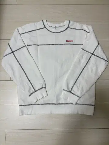 SLY 바이컬러 스티치 맨투맨 상의