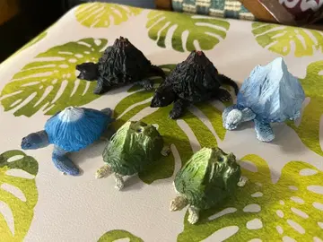 캡슐 토이 거북이 6체 세트