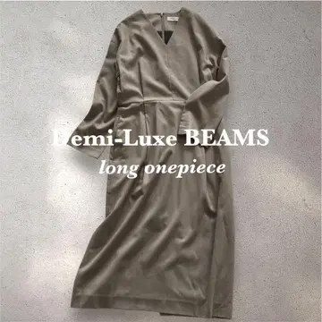 [울 혼방] Demi-Luxe BEAMS 36 울 턱 원피스