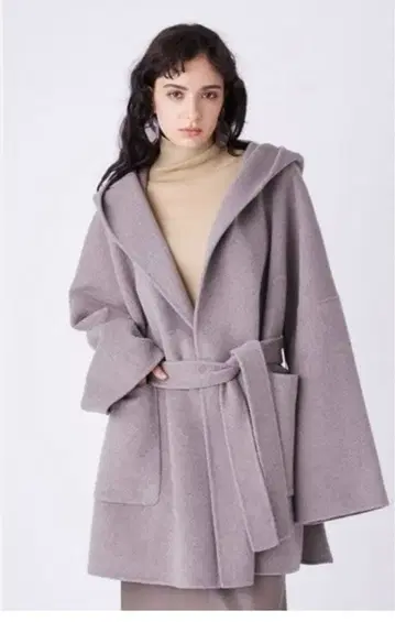 새상품급 하프 기장 판초풍 리버 코트 사이즈 0