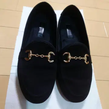 GLOBAL WORK 션 기모 비트 로퍼 L 블랙