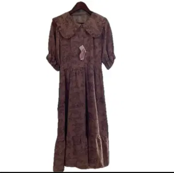 [LL 사이즈] 시마미사 트와 드 주이 원피스 브라운