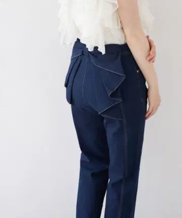 뒷면 빅 리본 데님 팬츠 tocco 토코 클로젯