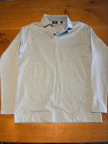 FJ 긴팔 피케 셔츠 S 스카이블루