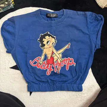 BETTY BOOP 캐릭터 T셔츠 파랑