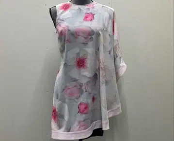 TED BAKER 플라워 프린트 슬리브리스 원피스