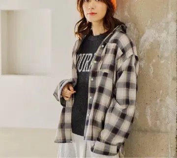 스튜디오 클립 / 옴브레 체크 셔츠 / 브라운 계열 / 새상품급