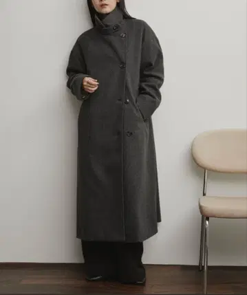 AUNT MARIE'S 스탠드 카라 3wey 롱 코트 MT