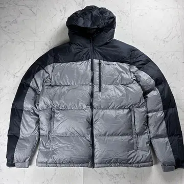 USA 모델 새상품급 마모트 다운 후드티 그레이 블랙 XL