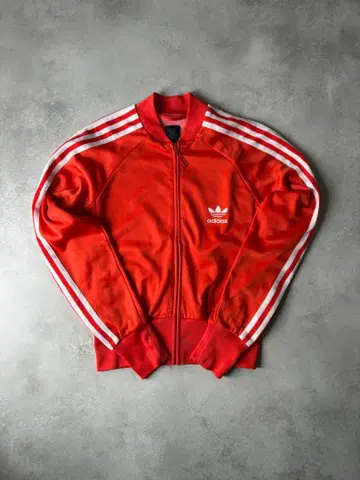 adidas 아디다스 트레포일 오렌지 트랙 자켓 크롭 기장