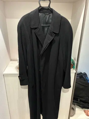 Giorgio Armani 블랙 체스터 코트