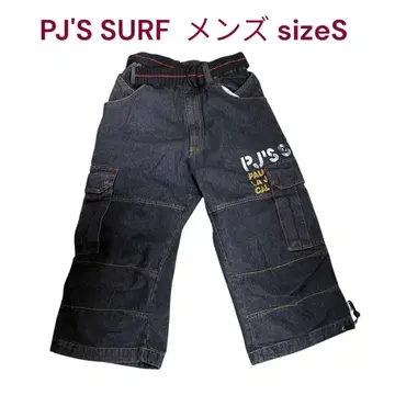 새상품급 PJ'S SURF 카고 팬츠 하프 팬츠 데님 남성용 S