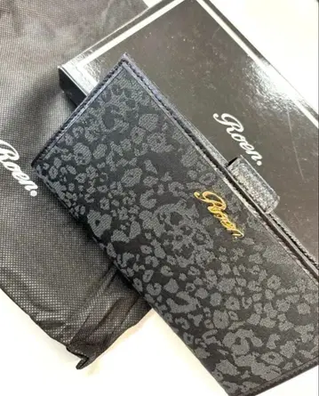 레어 Roen 로엔 스컬 장지갑 접이식 지갑 블랙 레오파드