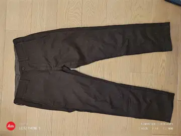 따뜻한 울 소재 스타일리시 팬츠 그린 라벨 릴랙싱