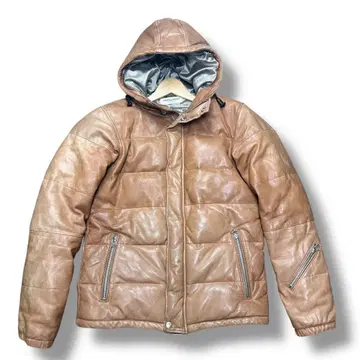 VANQUISH 가죽 다운 자켓 페더 양가죽 M