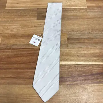 KY27 메이커스 셔츠 카마쿠라 넥타이 실버 x 화이트