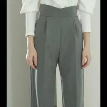 메종 드 돌체 오버랩 스트레이트 팬츠 M