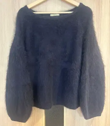 [ plage ] 퍼 니트 네이비