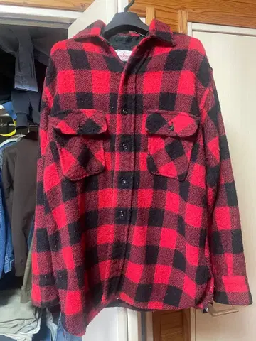 50s 파이브 브라더 울 셔츠