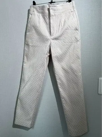 유나이티드 애로우즈 샤이니 도트 자카드 슬림 팬츠