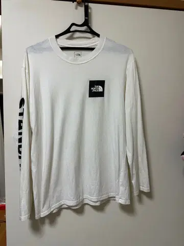 THE NORTH FACE 긴팔 티셔츠 L 화이트