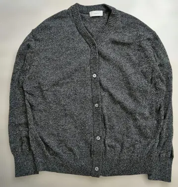 카구레 드라이 코튼 V넥 가디건 그레이