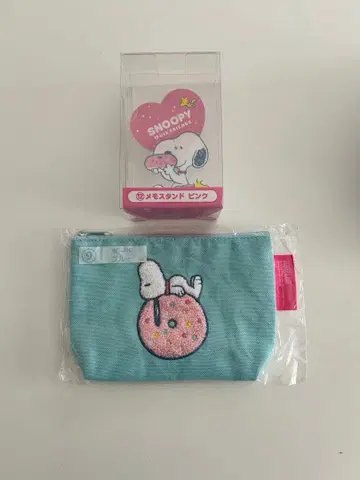 스누피 1번 복권 파우치 메모 스탠드