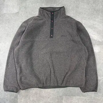 90s L.L.Bean 스냅T 플리스 자켓 그레이 L