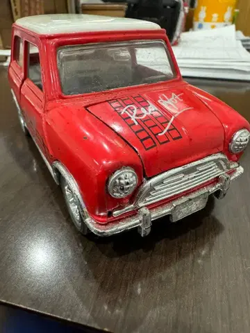 미니 쿠퍼 SS5701 레드 미니카 피규어 앤티크 레어